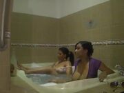 Shanie Love and Kayla Boobs sharing bath