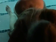 Khloe-K pool suck fuck and facial