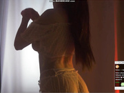 Sunny_Maria stripping to a sheer top on 25 June 2023