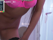Taanni_Bc bottomless in sheer bra on 7 July 2023