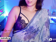 nylaahh-1 Hot Sexy Pallu Drop Bra Flash