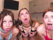 Ahegao Ahegao ahegao tounge tongue lick open mouth oral