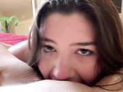 Alyx Star muff diving in POV with great eye contact