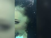 Blowjob under the pool