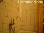 girlwithbear - shower