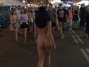 Nude Girl In Public in Barcelosa