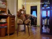 girlwithbear - bear loves thong
