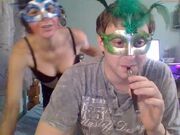 horny_mask alias kinky_black chips eating from tits