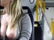 Nice boobs In The Bus