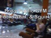 littlesubgirl - Busy Public Gym Fuck, Anal, & Squirt