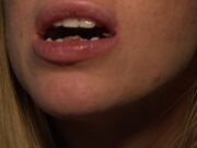 Danielle Maye Close Up Chocolate Eating in private premium video