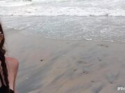 AmberSonata Public Beach Cocksucking In The Water in private premium video