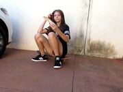 Andreza - Sweet Teen Playing In Public in private premium video