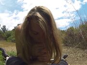 Biancaandhubby Blowjob At Camp in private premium video
