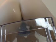 Eevee Frost Dildo Riding On Clear Chair in private premium video
