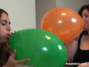 Rennaryann Blow And Pop Balloons With Amazon Amanda in private premium video