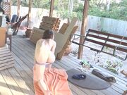 PrincessBambie Backyard Yoga And Play in private premium video
