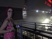 May Flashing Monster Truck Rally Glass Dildo in private premium video