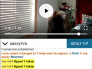 Sassy3va flash orgasm