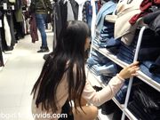 Littlesubgirl Get Busted in Clothes Store Anal &Squirt