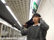 LittleSubGirl Schoolgirl Get Gyno Anal Squirt In Train