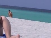 Wife Naked as PERVS watch Public BEACH