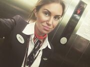 stewardess of Aeroflot Mariya Yakanina