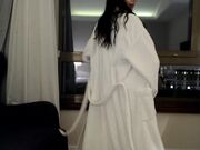 stunning robe naked dance
