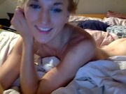 sexy fit hot body skinny blond blue eyed beauty in bed