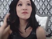 AlexiaGwen teasing with a ball gag, dildo and lipstick