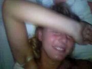 sexy blond loves facial