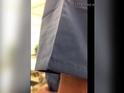 nasty nurse masturbates in public