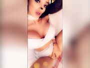 Chloe Khan show her big boobs and masturbate, put her f