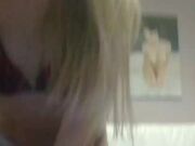 hot new blond babe fingers sweet pussy