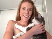 MissLizzyy Gets Bitten By Her Cat