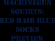 Gingerspyce - Machine Gun Anal Squirt Blue Sock in private premium video