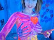 MightyEmelie Paints Her Bodacious Body