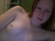 shy redhead teen topless