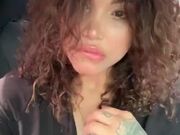 Marcela gets horny in the uber and masturbates