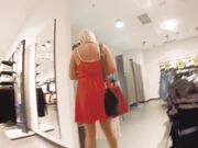 Sexy Shopping and Awesome Blowjob in Fitting Room. I Leave Cum on T-shirt