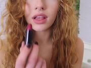 GingerPeach - Messy Lipstick Gagging JOI
