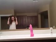 prettykittymiaos dildoing in front of mirror