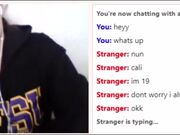 Omegle Girl almost gets Caught Showing off her Tits/ass