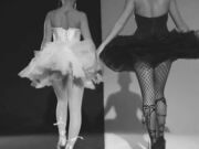 Leanna Decker and Rebecca Carter ballet dancing strip