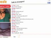 Cute girl with huge tits teases idiot on omegle