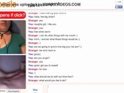 Cute girl with huge tits teases idiot on omegle