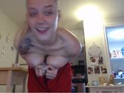 DaniiAngel topless jumping jacks