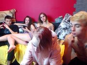 hot babes group orgy