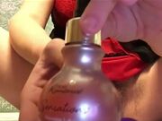 Hairy meaty clit meets new vibrator