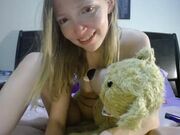 misty_kitten - cute teen fuckin her teddy bear